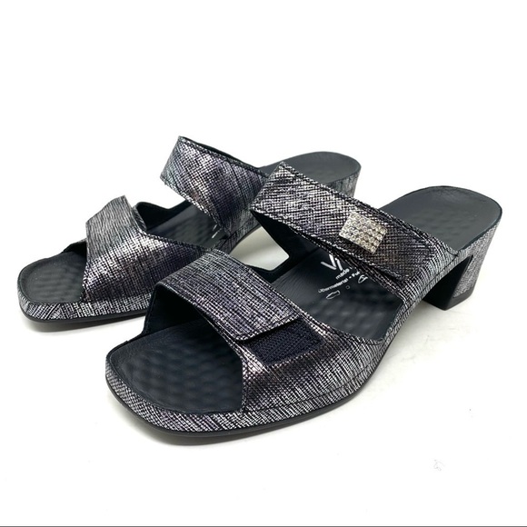 Vital Joy Leather Open Back Comfort Dressy mules sandals - Picture 2 of 9